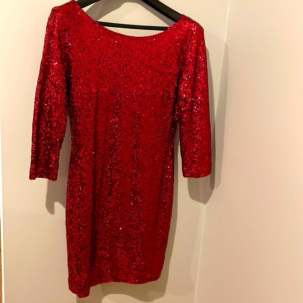 Red Gianni Bini sequin dress